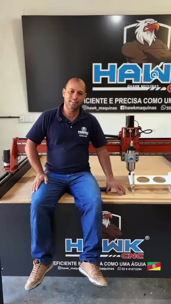 Odair apresenta a Router CNC Hawk