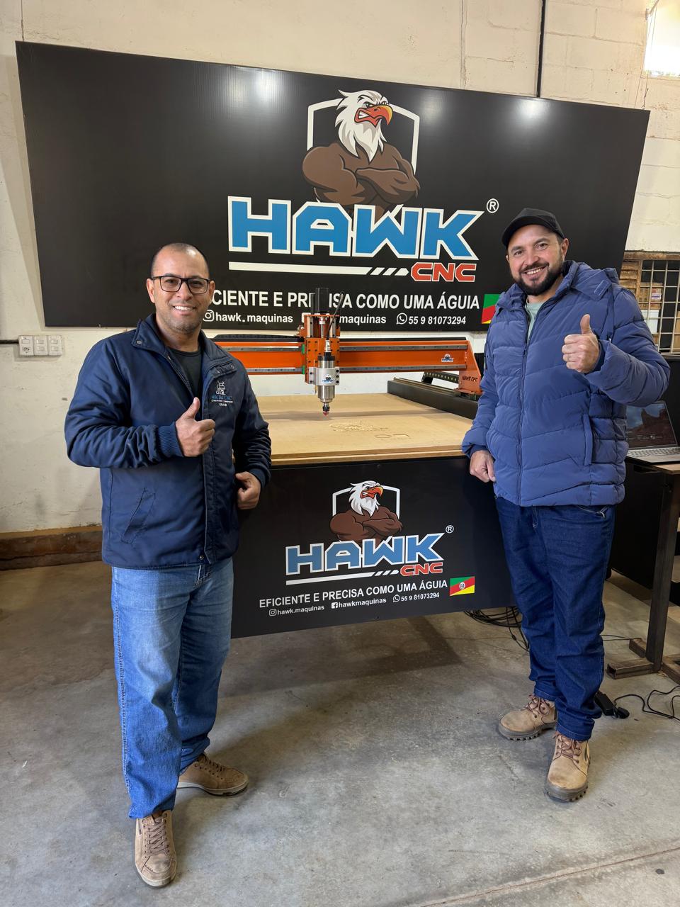Entrega de Router CNC Hawk para cliente